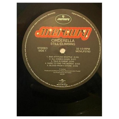 Cinderella - Still Climbing (0600753999387) виниловая пластинка - фото 4
