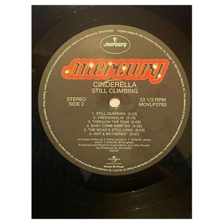 Cinderella - Still Climbing (0600753999387) виниловая пластинка - фото 5