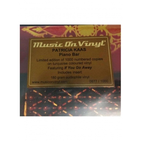 Patricia Kaas - Piano Bar (coloured) (8719262032125) виниловая пластинка - фото 4