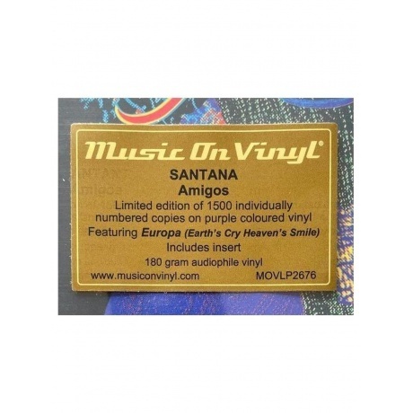Santana - Amigos (coloured) (8719262014114) виниловая пластинка - фото 9