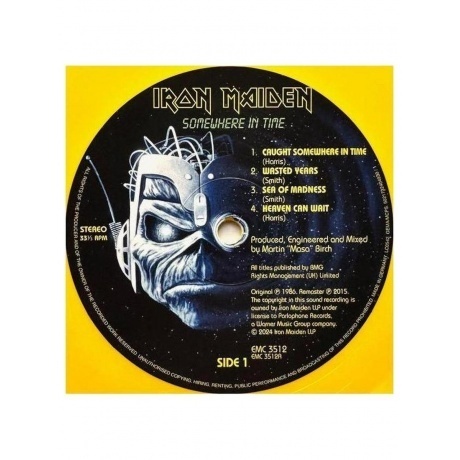 Iron Maiden - Somewhere In Time (Yellow) (5021732404930) виниловая пластинка - фото 3