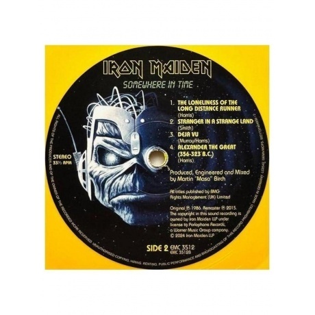 Iron Maiden - Somewhere In Time (Yellow) (5021732404930) виниловая пластинка - фото 4