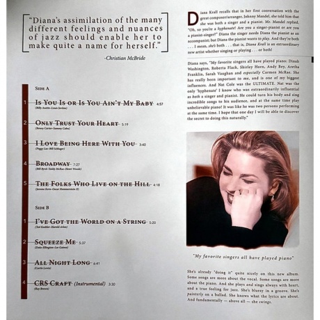 Diana Krall - Only Trust Your Heart (0602468035442) виниловая пластинка - фото 5