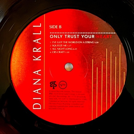 Diana Krall - Only Trust Your Heart (0602468035442) виниловая пластинка - фото 7
