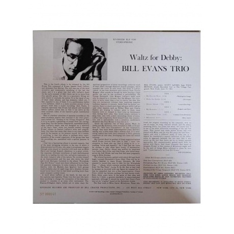 Bill Evans - Waltz For Debby  (0753088184574) виниловая пластинка - фото 5