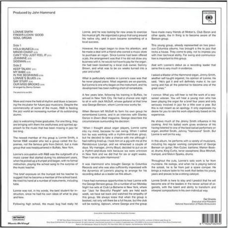 Lonnie Smith - Finger Lickin Good (Smoke) (8719262032934) виниловая пластинка - фото 3