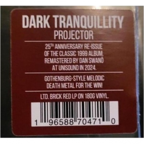 Dark Tranquillity - Projector  (0196588704710) виниловая пластинка - фото 2