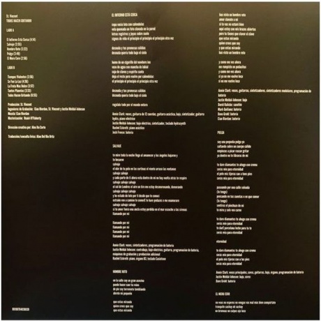 St. Vincent - Todos Nacen Gritando  (0198704038839) виниловая пластинка - фото 4