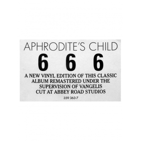 Aphrodites Child - 666  (0602435936376) виниловая пластинка - фото 11