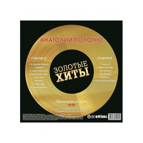 Анатолий Полотно - Золотые Хиты (Gold) (4680068805326) виниловая пластинка - фото 3