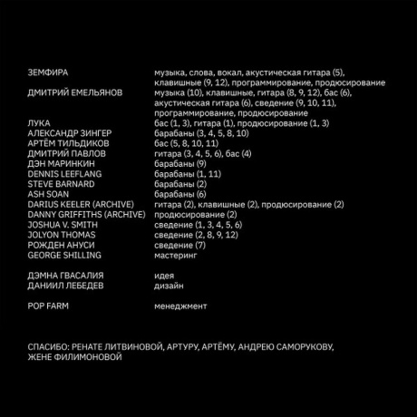 Земфира - Бордерлайн (Deluxe) (4680068801366) виниловая пластинка - фото 21