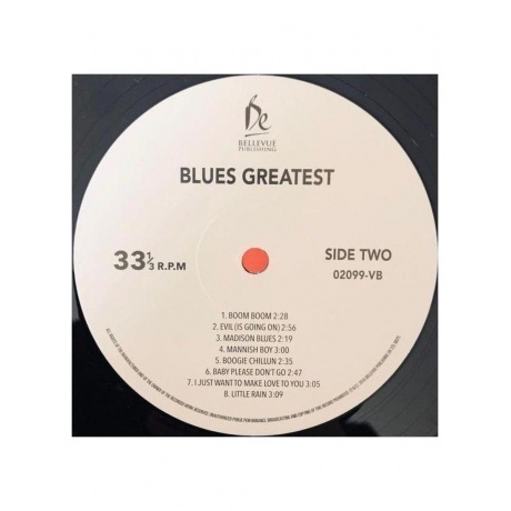Various Artists - Blues Greatest (5711053020994) виниловая пластинка - фото 4