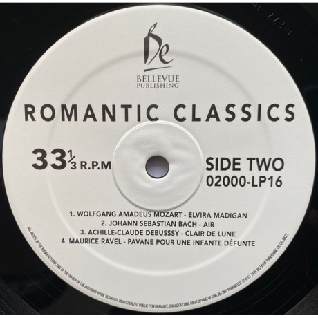 Various Artists - Romantic Classics (5711053020468) виниловая пластинка - фото 4