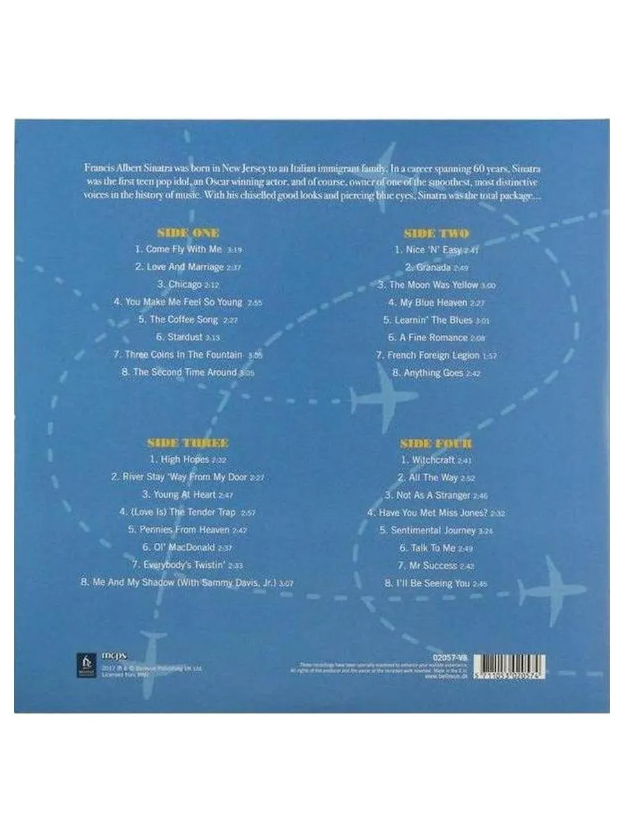 Frank Sinatra - Come Fly With Me (5711053020574) виниловая пластинка - фото 2