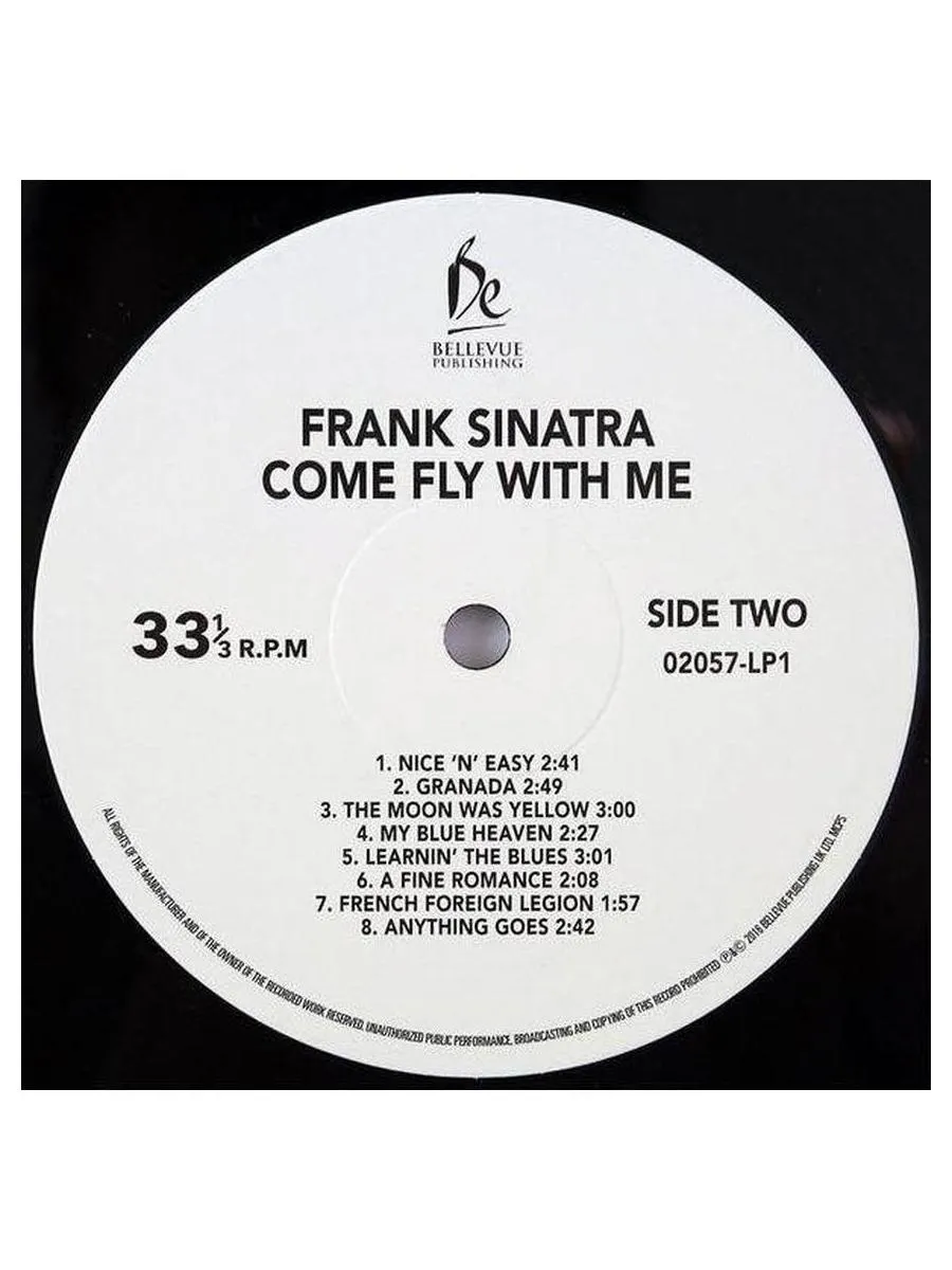 Frank Sinatra - Come Fly With Me (5711053020574) виниловая пластинка - фото 4
