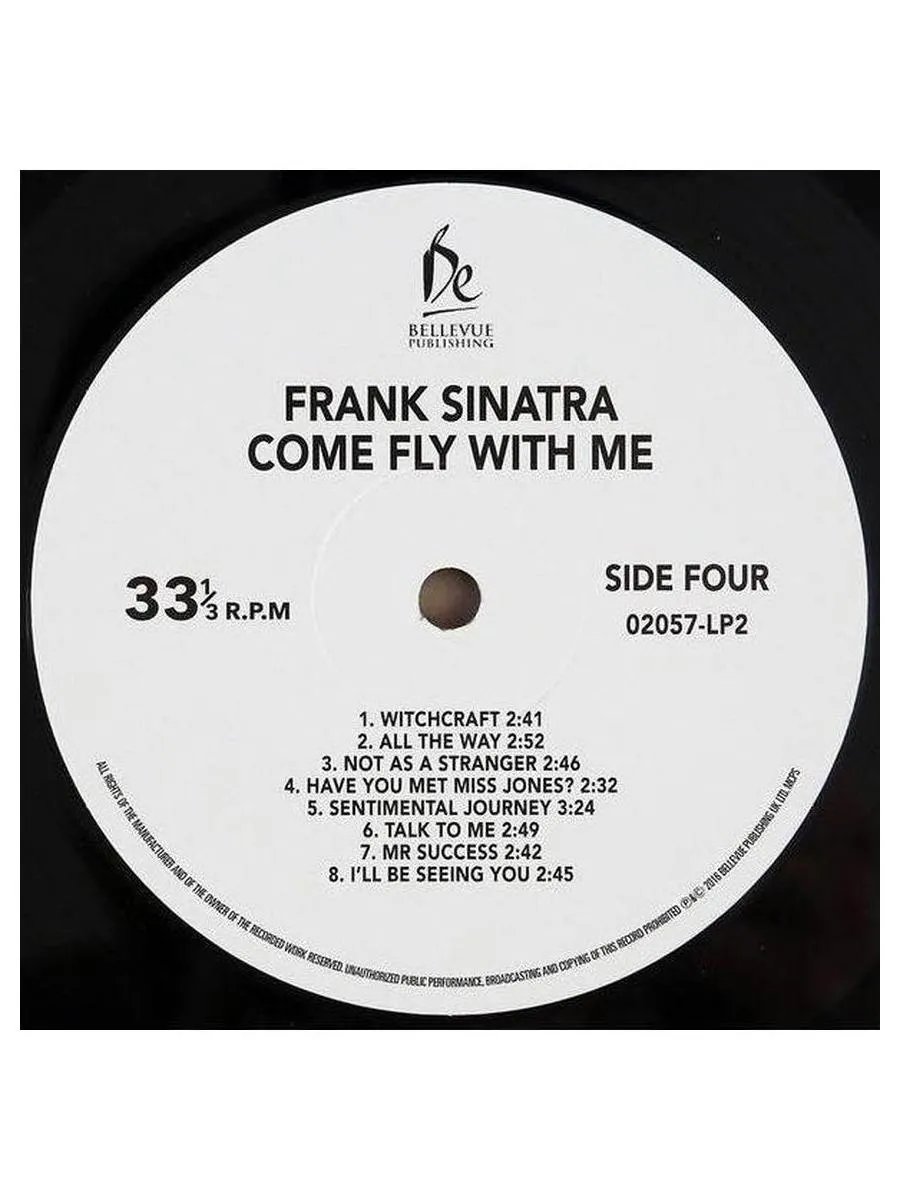 Frank Sinatra - Come Fly With Me (5711053020574) виниловая пластинка - фото 6