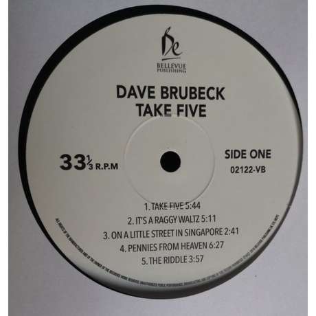 Dave Brubeck  - Take Five (5711053021229) виниловая пластинка - фото 4