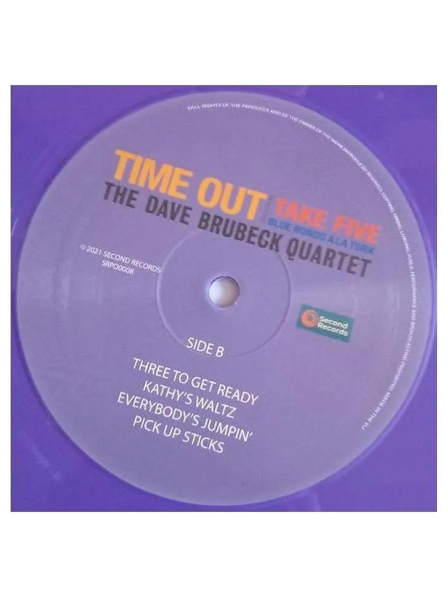 Dave Brubeck Quartet - Time Out (Purple) (9003829977820) виниловая пластинка - фото 7