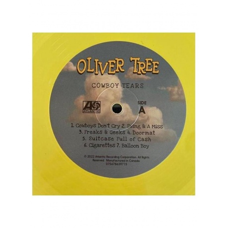 Oliver Tree - Cowboy Tears (Yellow) (75678639708) виниловая пластинка - фото 5