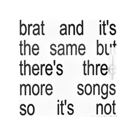 Charli Xcx - Brat And Its The Same But Theres Three More Songs S...