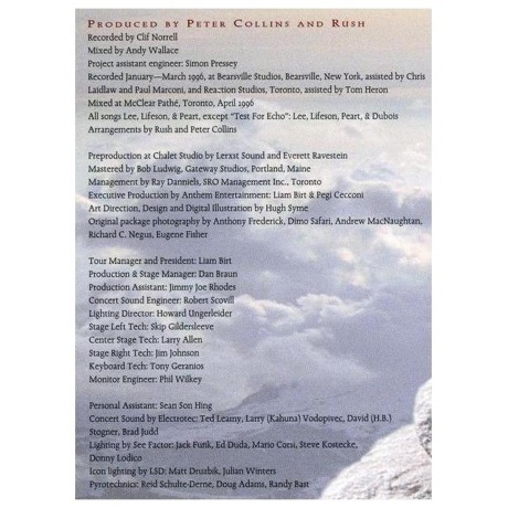 Rush - Test For Echo  (0603497823222) виниловая пластинка - фото 13