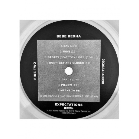 Bebe Rexha - Expectations  (0093624840930) виниловая пластинка - фото 4