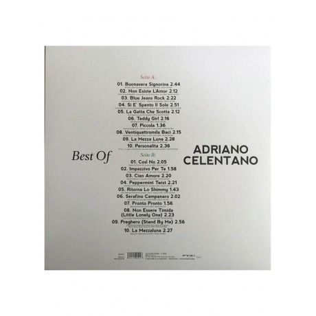 Adriano Celentano - Best Of  (0194111005143) виниловая пластинка - фото 2