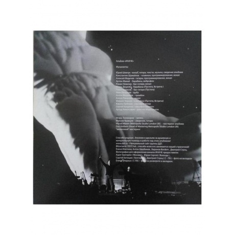 ДДТ - Иначе (black vinyl) (4640004137003) виниловая пластинка - фото 15