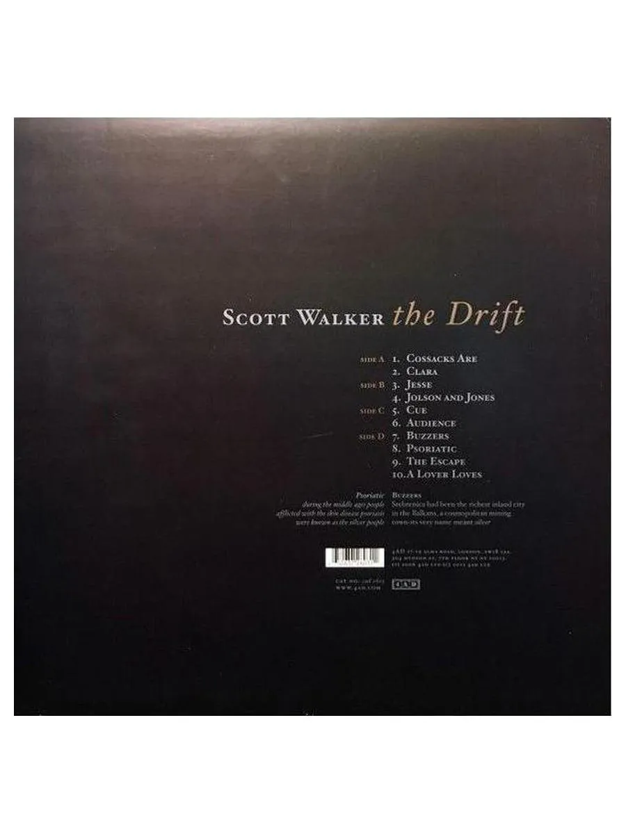 Scott Walker - The Drift (0652637260311) виниловая пластинка - фото 2