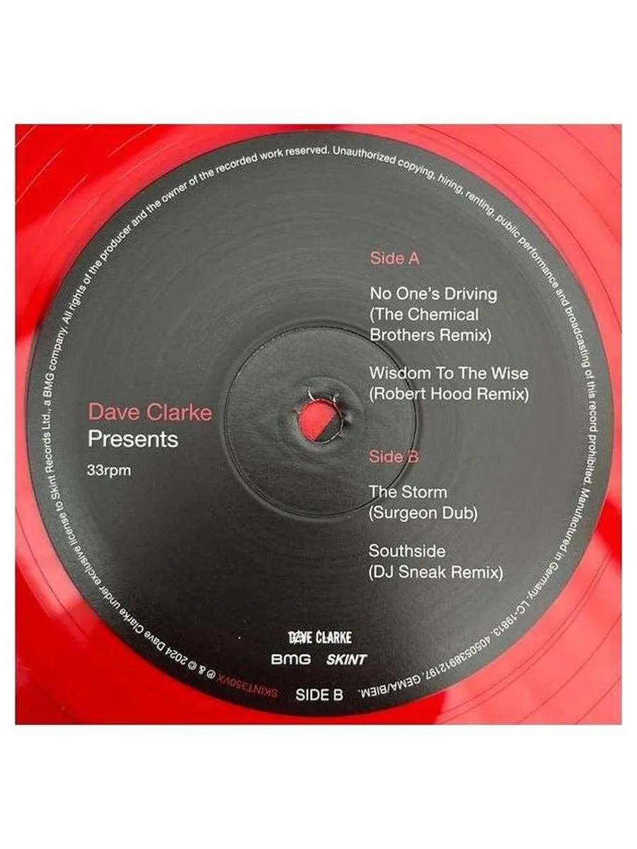 Dave Clarke - Archive One (Box) (coloured) (4050538903638) виниловая пластинка - фото 31