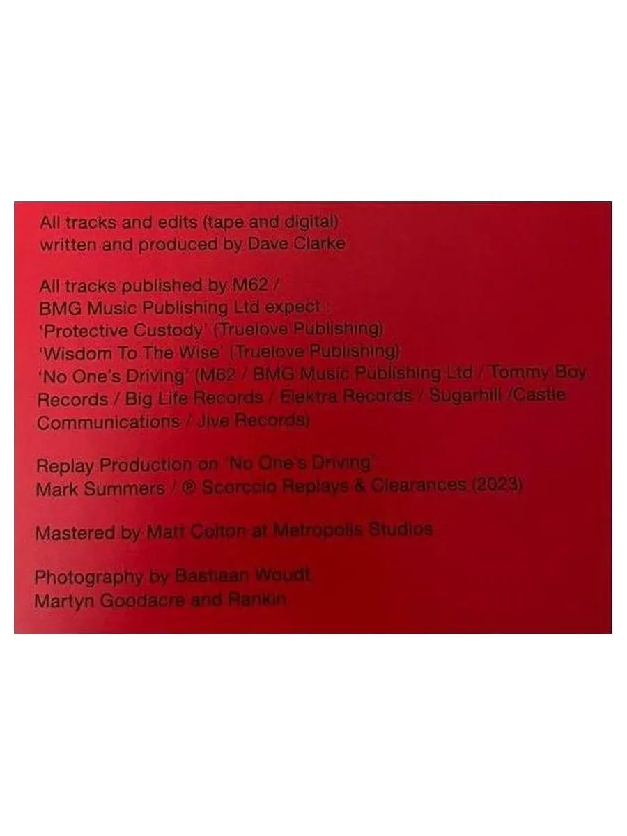 Dave Clarke - Archive One (Box) (coloured) (4050538903638) виниловая пластинка - фото 4