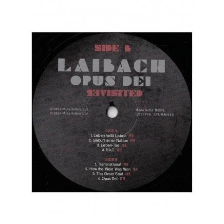 Laibach - Opus Dei Revisited (5400863168667) виниловая пластинка - фото 13