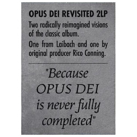 Laibach - Opus Dei Revisited (5400863168667) виниловая пластинка - фото 5