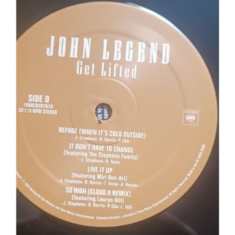 John Legend - Get Lifted (0198028267618) виниловая пластинка - фото 6