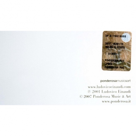 Ludovico Einaudi - I Giorni (8030482000474) виниловая пластинка - фото 3
