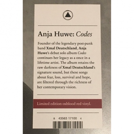 Anja Huwe - Codes (coloured) (0843563171004) виниловая пластинка - фото 2