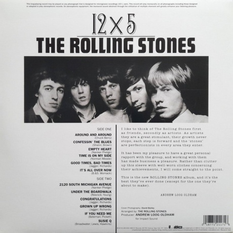 The Rolling Stones - 12 x 5 (0018771211716) виниловая пластинка - фото 3