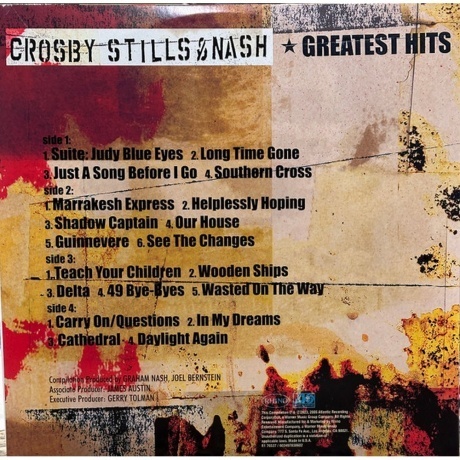 Stills Crosby &amp; Nash - Greatest Hits (coloured) (0081227819507) виниловая пластинка - фото 2
