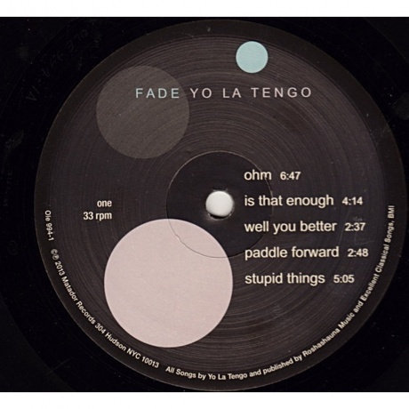 Yo La Tengo - Fade (0744861099413) виниловая пластинка - фото 3
