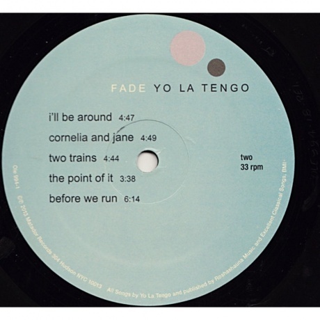 Yo La Tengo - Fade (0744861099413) виниловая пластинка - фото 4