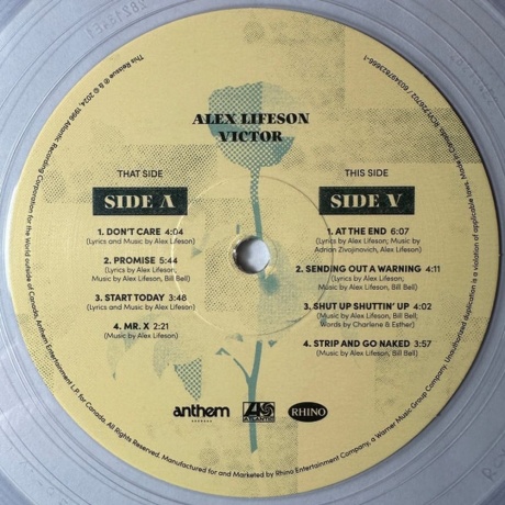 Alex Lifeson - Victor (coloured) (0603497823666) виниловая пластинка - фото 10