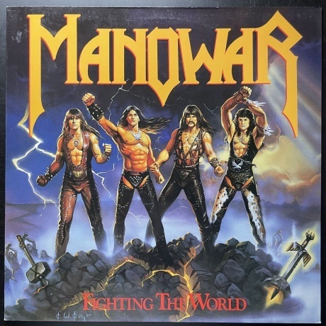 Manowar - Fighting For The World (Translucent Blue) (3760053847850) виниловая пластинка