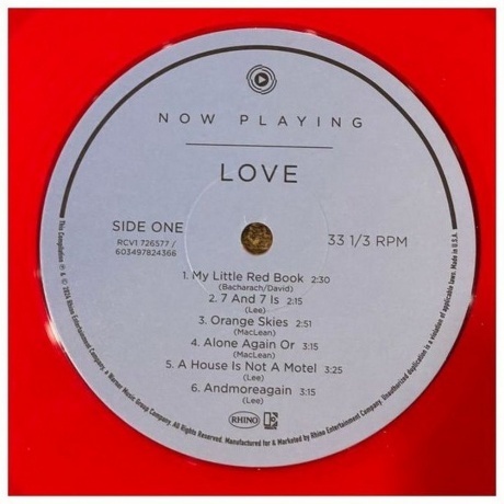 Love  - Now Playing (Red Transparent) (0603497824366) виниловая пластинка - фото 6