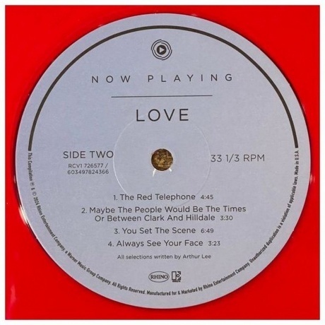Love  - Now Playing (Red Transparent) (0603497824366) виниловая пластинка - фото 7