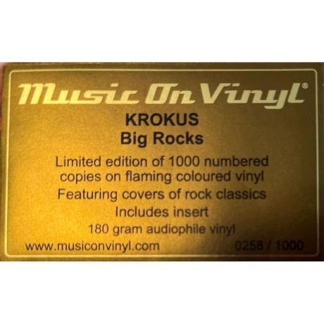 Krokus - Big Rocks (Flaming) (8719262036468) виниловая пластинка - фото 3