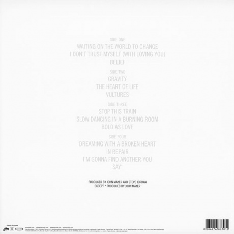 John Mayer - Continuum +1 (0886976863012) виниловая пластинка - фото 2