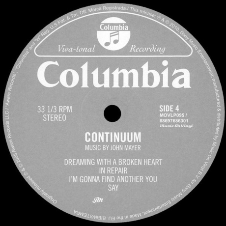 John Mayer - Continuum +1 (0886976863012) виниловая пластинка - фото 6