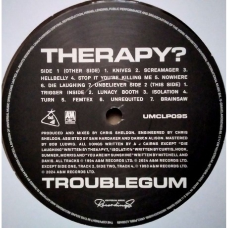 Therapy? - Troublegum (30Th Anniversary) (Caramel) (0805520240956) виниловая пластинка - фото 5