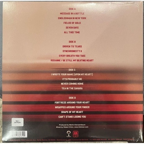 Sting - 3.0 Live (0602475803522) виниловая пластинка - фото 3