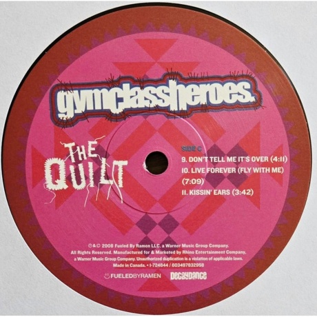 Gym Class Heroes - The Quilt (0603497832958) виниловая пластинка - фото 5